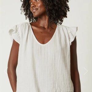 Velvet by Graham & Spencer Carly Silk-Trim Top